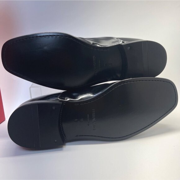 Salvatore Ferragamo Denzel Men Shoes Black Patent Leather Formal Shoes Size 11E main image 7